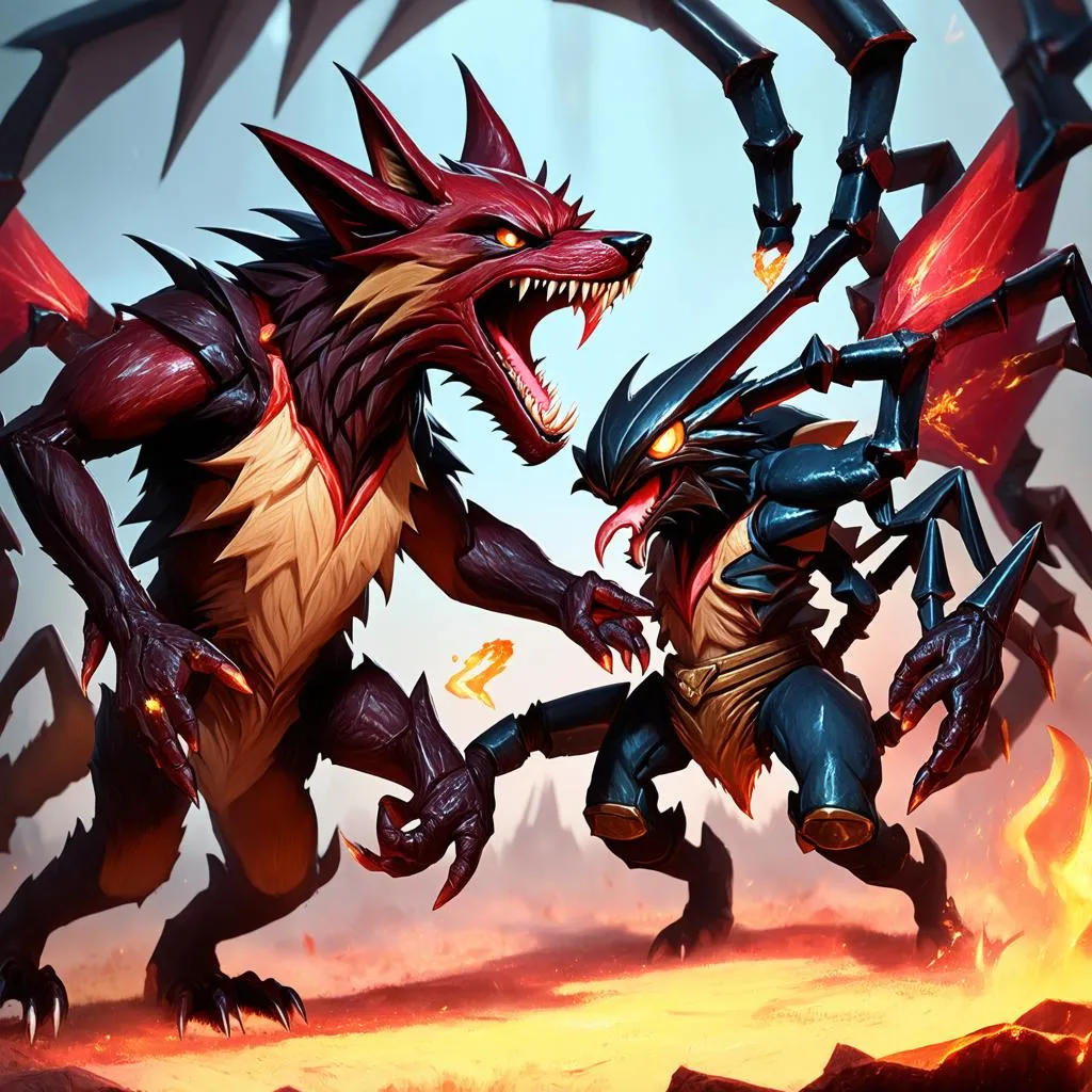 Warwick vs Kha’Zix: Cuộc Chiến Sinh Tồn Giữa Sói Và Bọ Ngựa