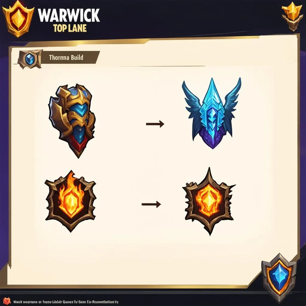 Warwick Top trang bị