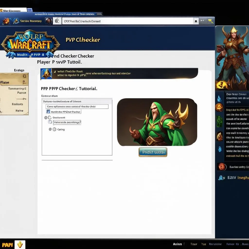 wow pvp checker hướng dẫn