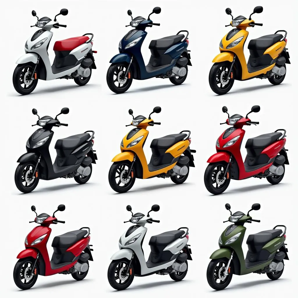 Hình ảnh các mẫu xe Kymco 50cc màu sắc mới