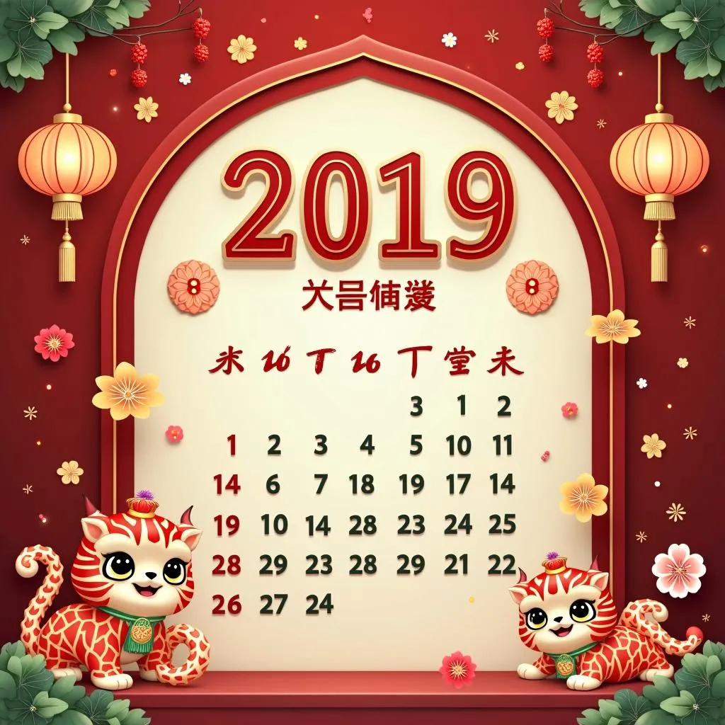 Lịch Vạn Niên 2019