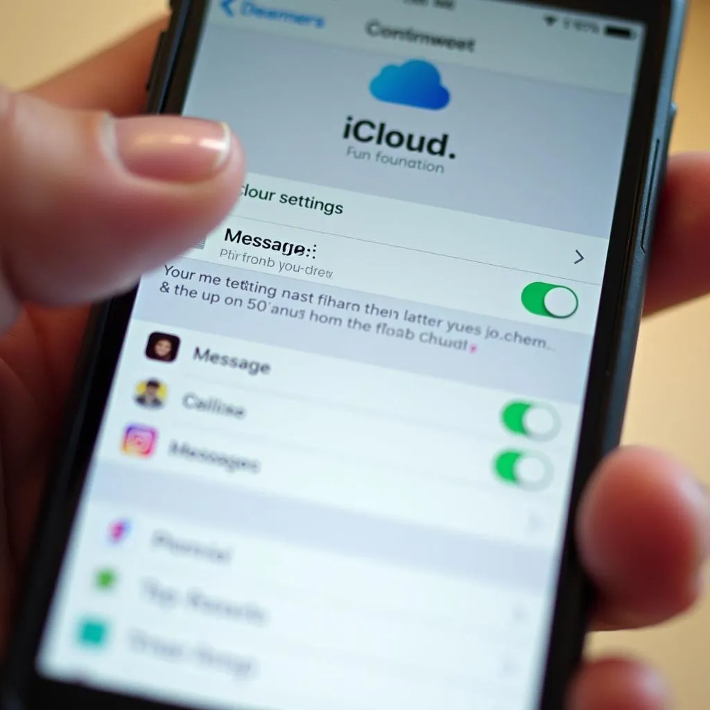 Xem tin nhắn trên iCloud bằng iPhone