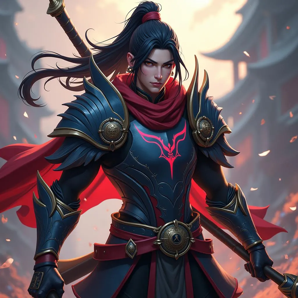 Yasuo TFT với đầy đủ trang bị