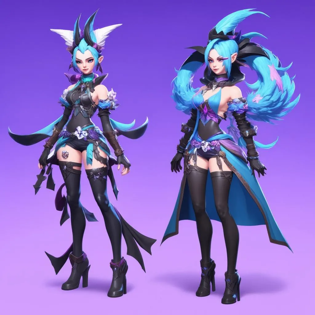 Yuumi Support hỗ trợ Xayah hoặc Jinx