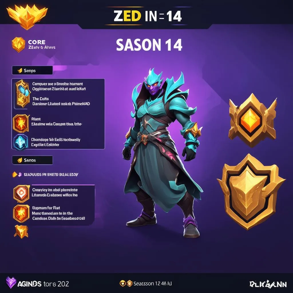 Zed Build S14 - Trang bị chính