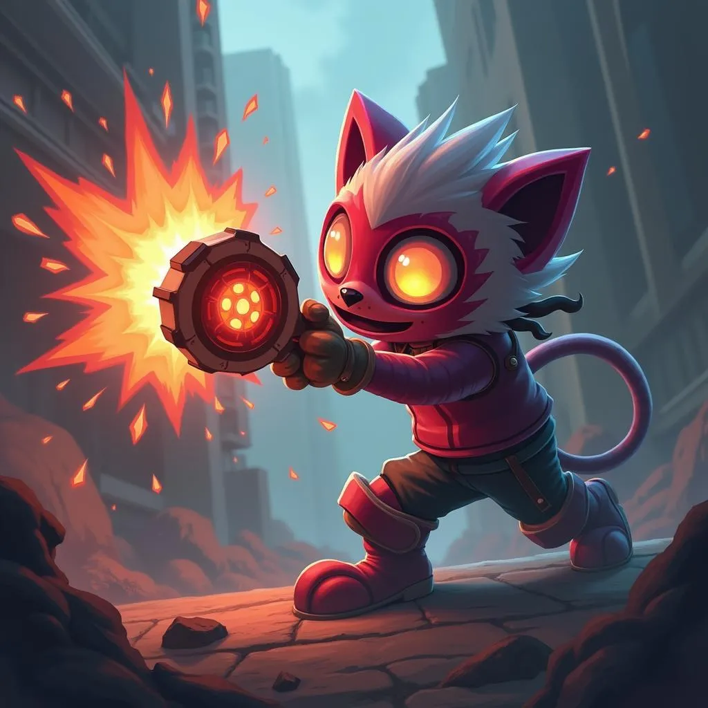 Ziggs sử dụng bom phá hủy công trình