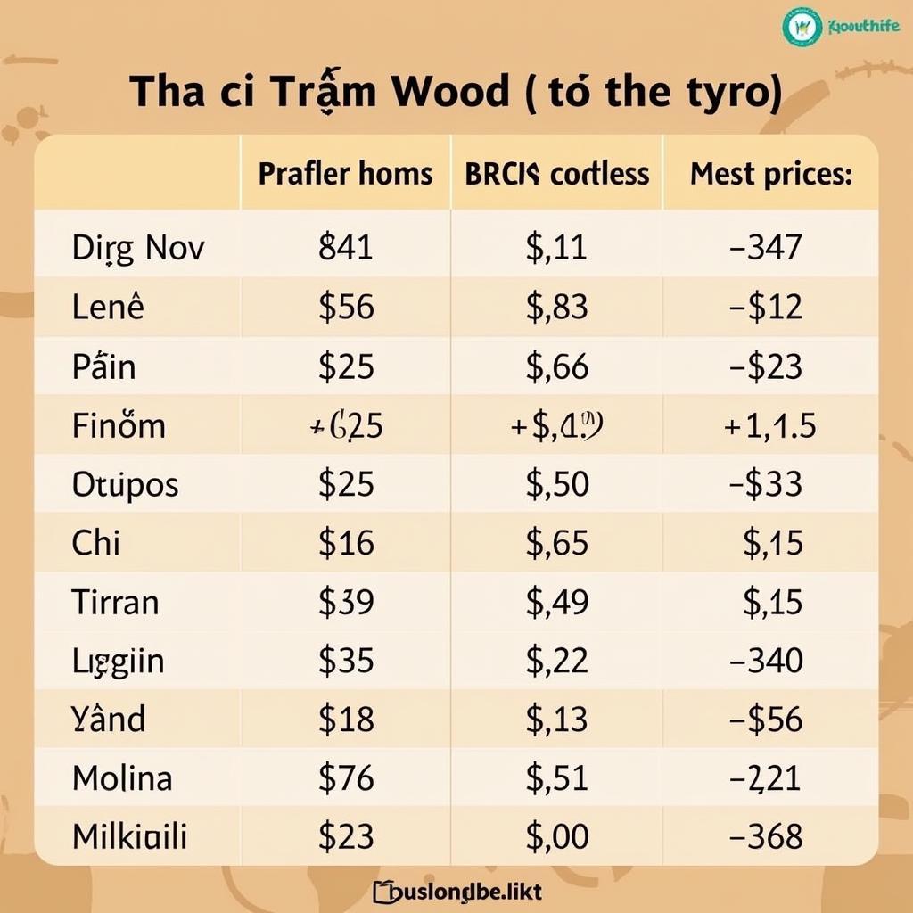 Bảng giá cừ tràm