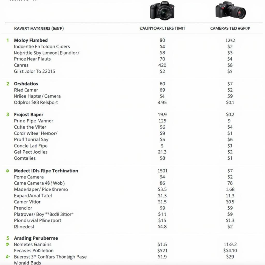 Camera giám sát giá rẻ - bảng giá