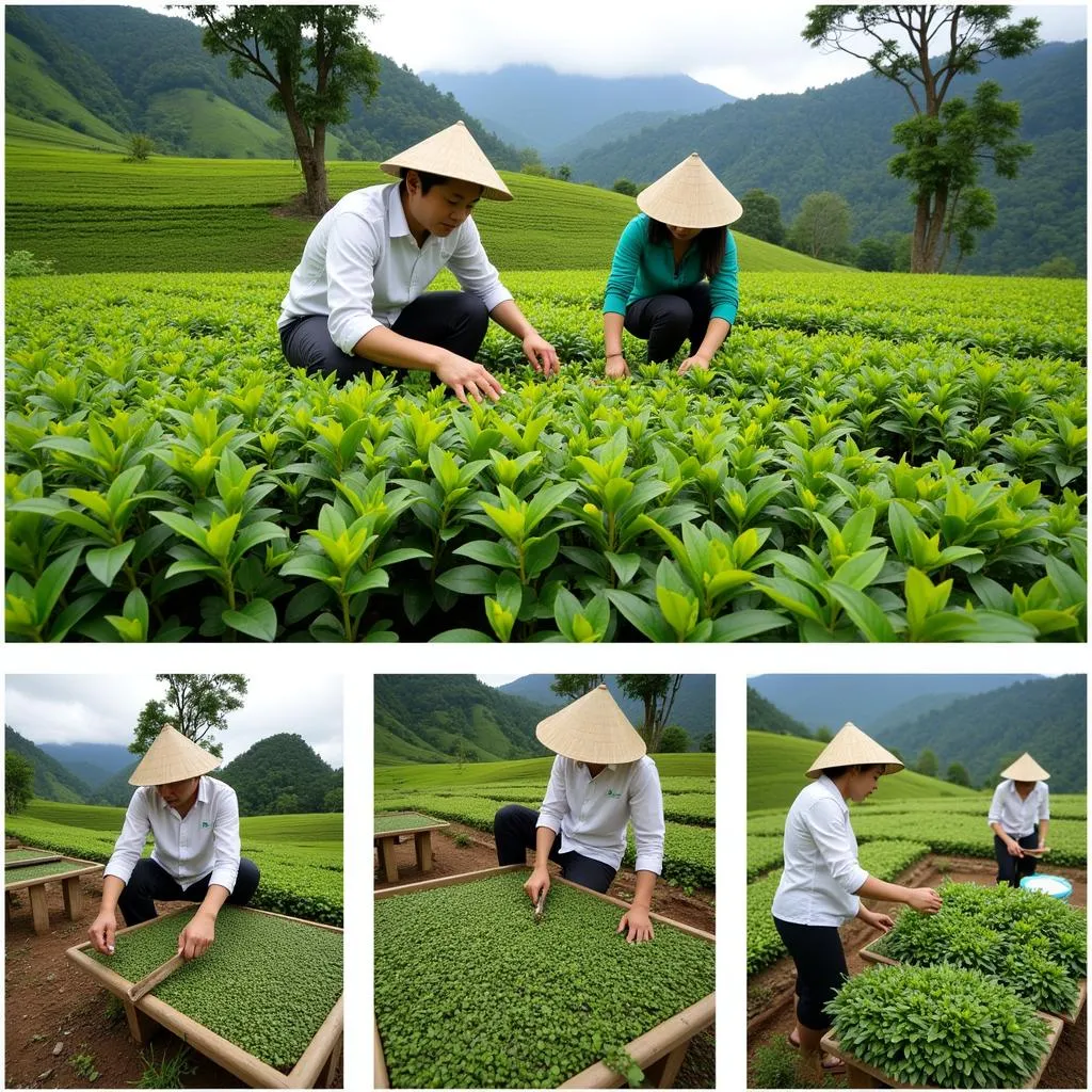 Quy trình sản xuất chè Tân Cương Hoàng Bình