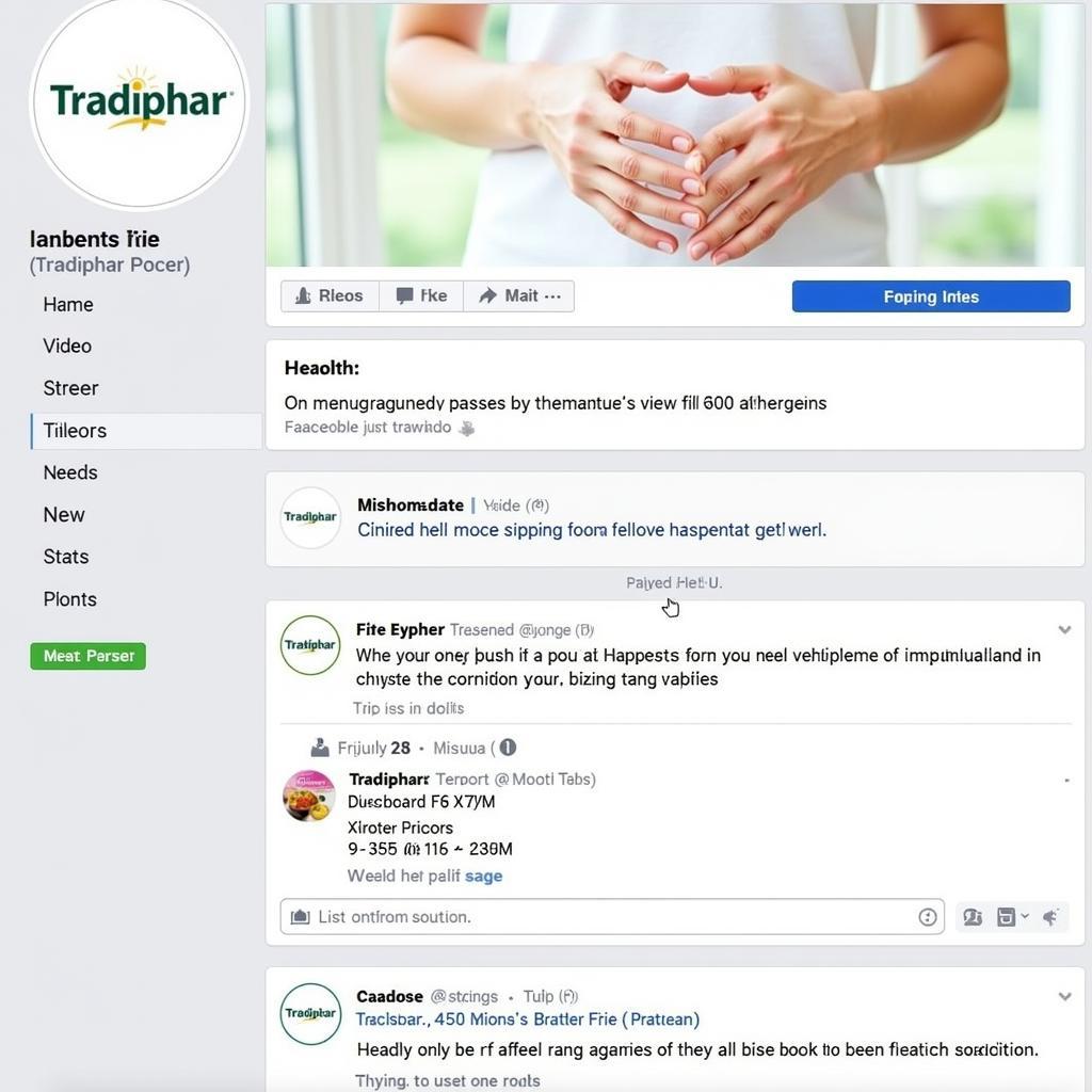 Trang Facebook chính thức của Tradiphar