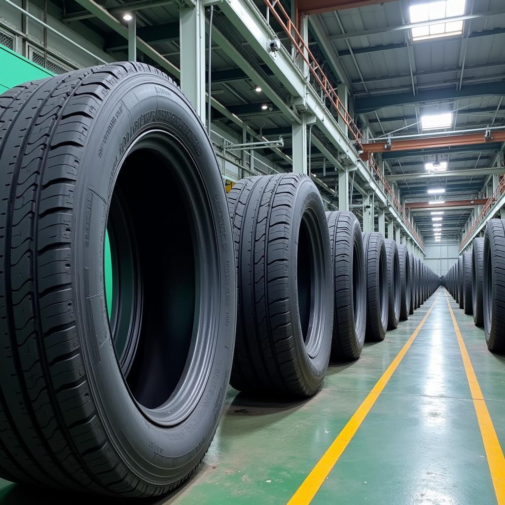 Yokohama Tyre Việt Nam, công ty con của Tập đoàn Yokohama Rubber Nhật Bản, sản xuất lốp xe cao cấp cho thị trường Việt Nam